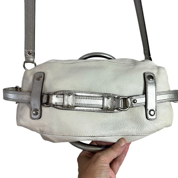 Coach ASHLEY SATCHEL Silver Ivory Shoulder Strap + BONUS Crossbody Strap F15445 - Picture 9 of 14
